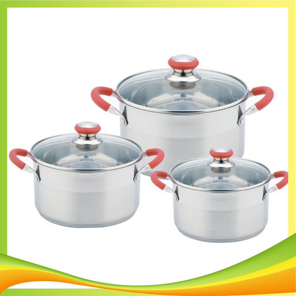 Bộ Nồi Inox Smart Cook 3 chiếc cỡ 18