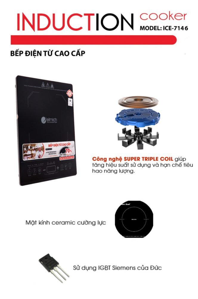 Bếp điện từ Elmich ICE-7146 (EL-0174)
