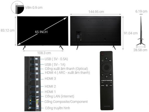 Smart Tivi QLED Samsung 65 inch 4K UHD QA65Q75RAKXXV