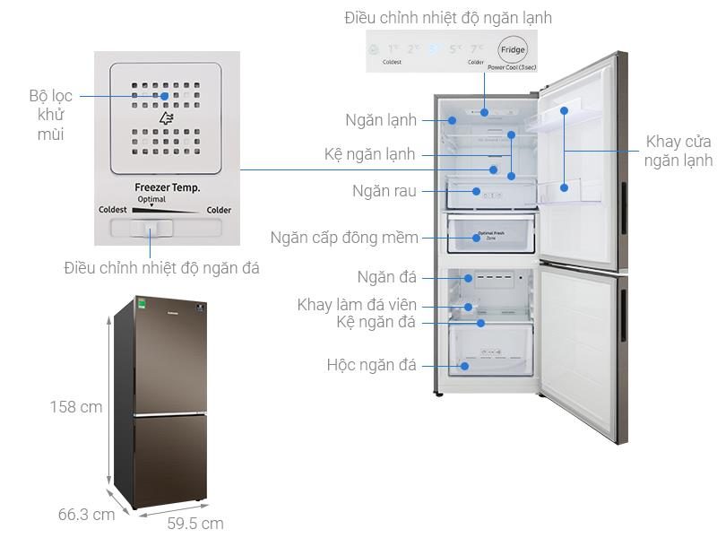 Tủ lạnh Samsung Inverter 276L RB27N4010DX/SV