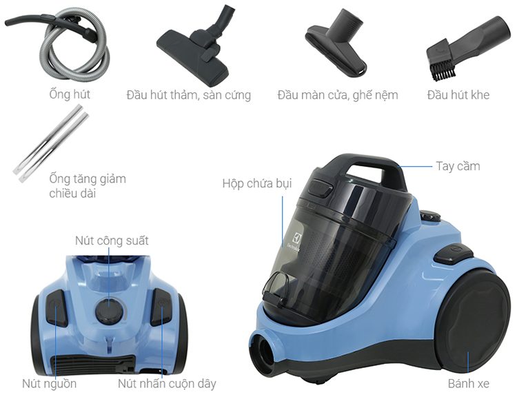 Máy Hút Bụi chính hãng Electrolux EC31-2BB