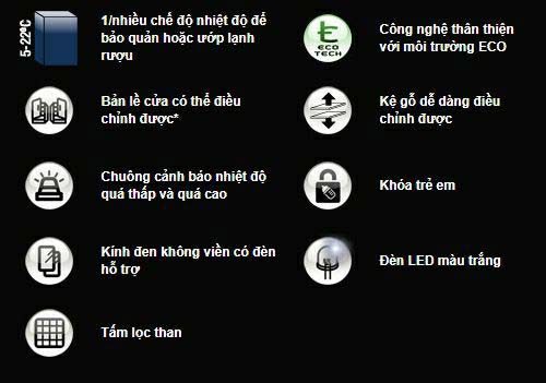 Tủ Rượu V190SG2EBK