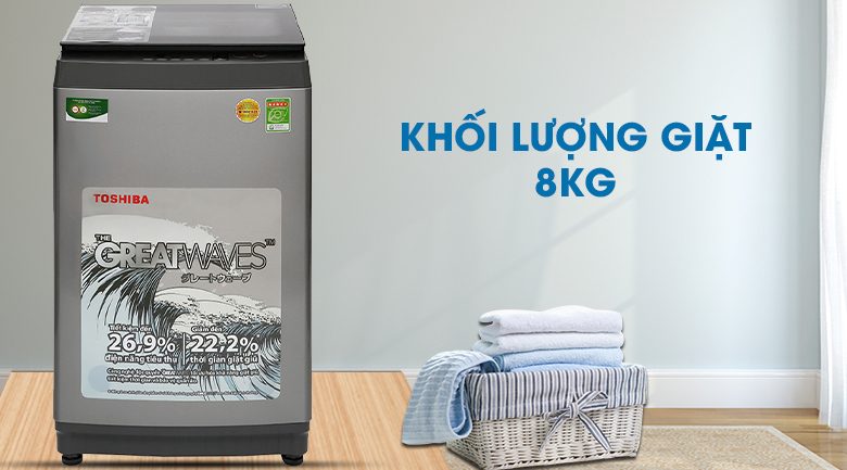 Máy giặt Toshiba 8 Kg K905DV(SG) Máy giặt Toshiba 8 Kg K905DV(SG)
