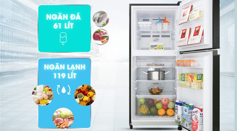 Tủ lạnh Toshiba Inverter 180 Lít GR-B22VU(UKG)