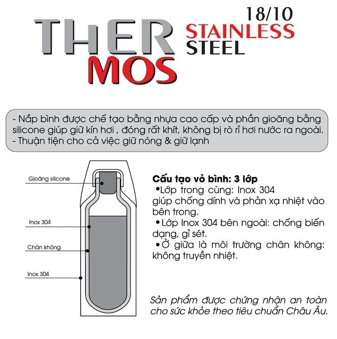 Bình giữ nhiệt ELMICH INOX 304 500ML EL3655