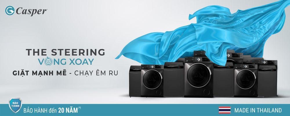 Máy giặt cửa ngang Casper Inverter 12.5 kg WF-125I140BGB