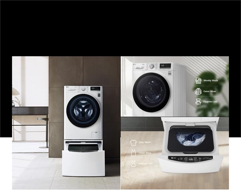 Máy giặt cửa ngang LG AI DD 9 kg FV1409S4W
