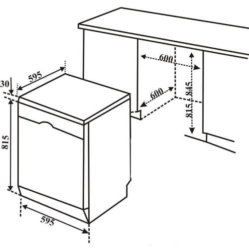 Máy rửa bát Bosch SMS46MI05E 6 chương trình, rửa 14 bộ Châu Âu