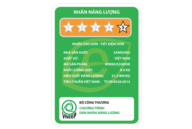 [TRẢ GÓP 0%] Máy giặt Samsung WW80J52G0KW/SV 8kg Inverter (Trắng)