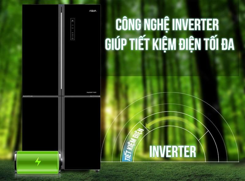 Tủ lạnh AQUA 4 cánh Inverter AQR-IG525AM/GB - 516 Lít