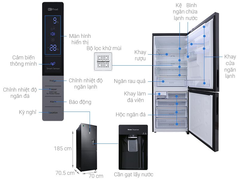 Tủ lạnh Samsung Inverter 458 lít RL4364SBABS/SV mới - Hàng chính hãng