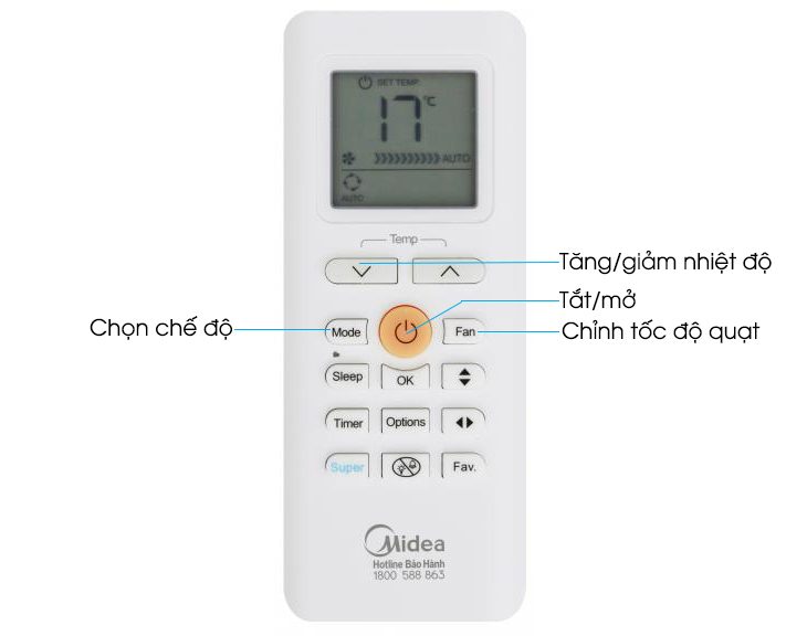 Cách Sử Dụng điều Khiển điều Hòa Midea 6 8