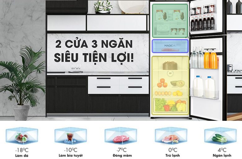 Tủ lạnh 2 cửa Aqua Inverter 291 lít AQR-T329MA (GB)