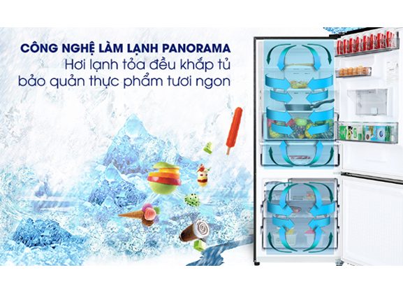 Tủ lạnh ngăn đá dưới Panasonic Inverter 420 Lít NR-BX471WGKV Tủ lạnh ngăn đá dưới Panasonic Inverter 420 Lít NR-BX471WGKV