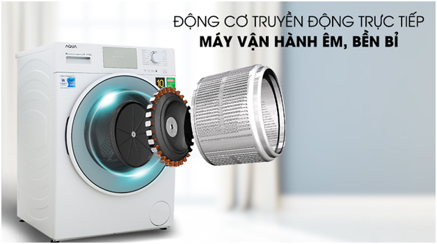 Máy giặt AQUA cửa trước 9.5kg AQD-D950E.W