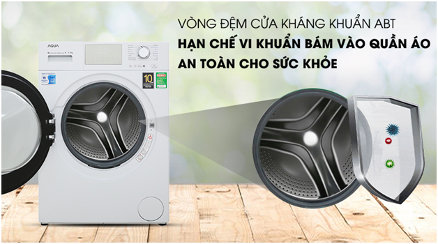 Máy giặt AQUA cửa trước 9.5kg AQD-D950E.W