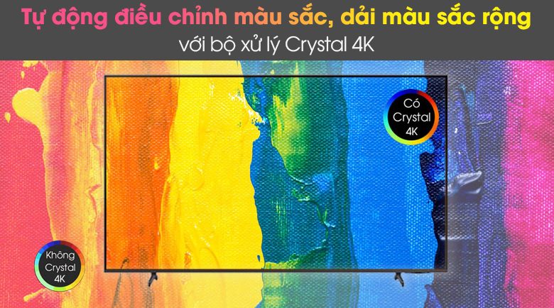 Smart Tivi Samsung 4K 65 inch UA65AU8100 Crystal UHD