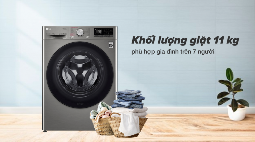 Máy giặt Inverter 11 kg LG FV1411S4P Máy giặt Inverter 11 kg LG FV1411S4P