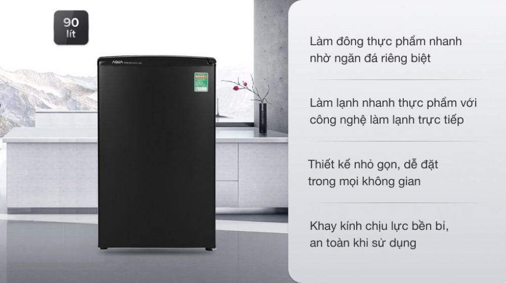 Tủ Lạnh Aqua 90 Lít Aqr D99fa (bs) 1