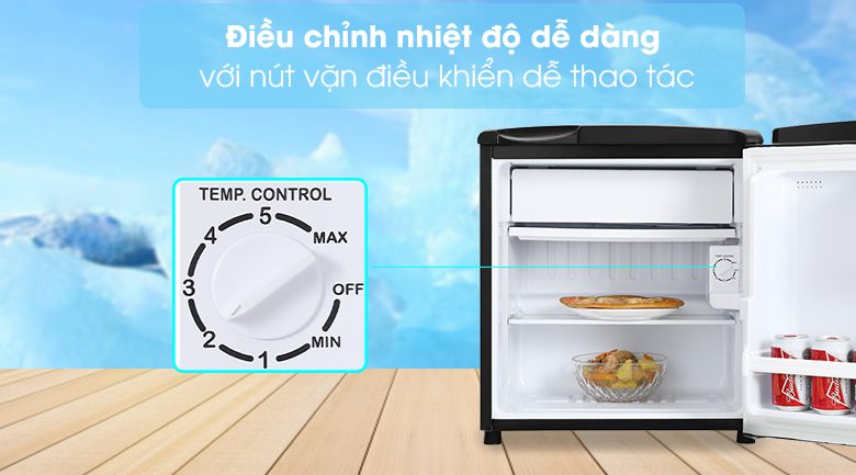 Tủ lạnh mini 50 lít Aqua AQR-D59FA (BS)