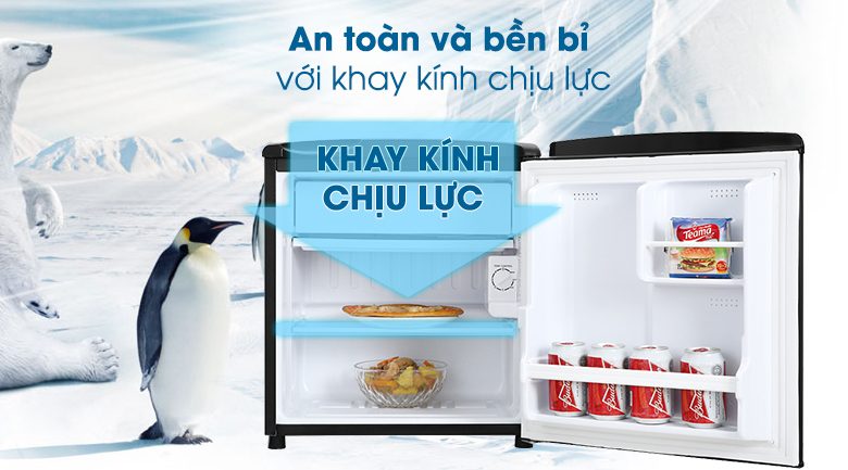 Tủ lạnh mini 50 lít Aqua AQR-D59FA (BS)