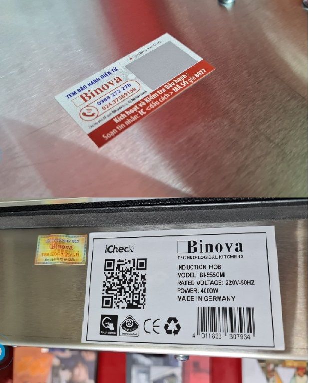 Bếp điện từ 2 vùng nấu Binova BI-966JP