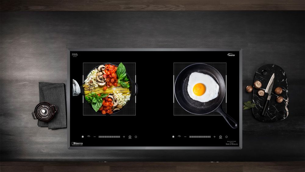 Bếp từ âm kính 02 vùng nấu Binova BI-555-IDC