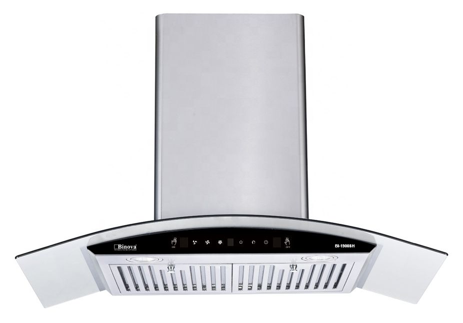 Máy hút mùi kính cong cảm ứng Binova BI-1900SH-90