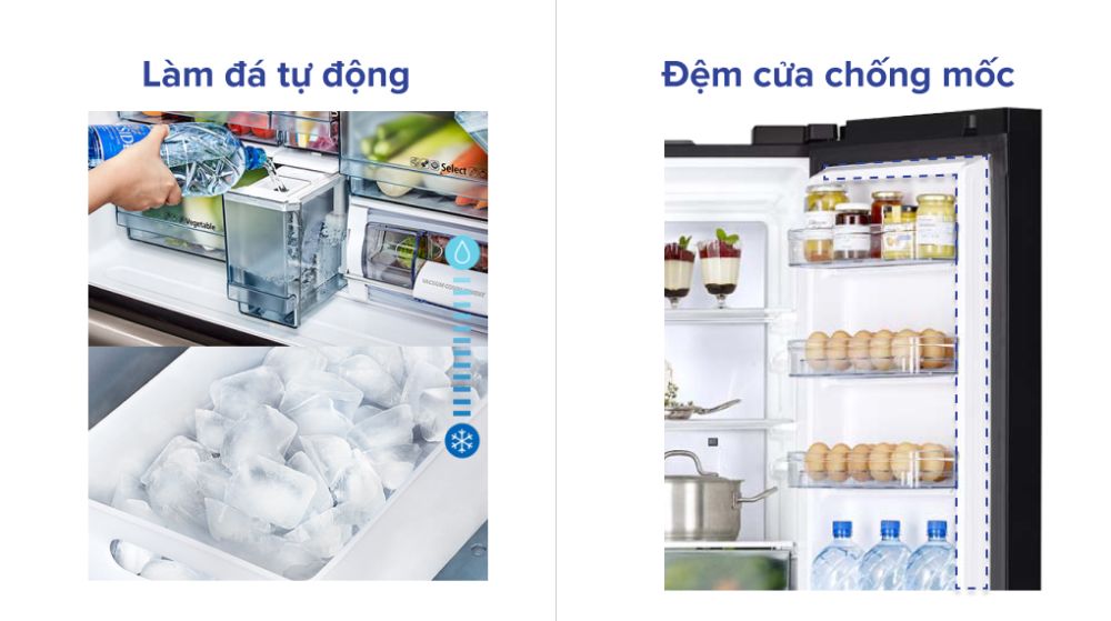 Tủ lạnh Side by Side Hitachi Inverter 569 lít R-WB640PGV1 (GCK)