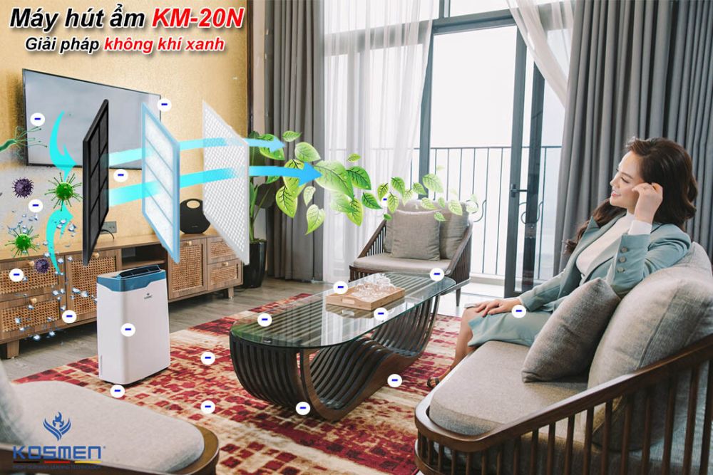 Máy hút ẩm điện tử Kosmen KM-20N Máy hút ẩm điện tử Kosmen KM-20N