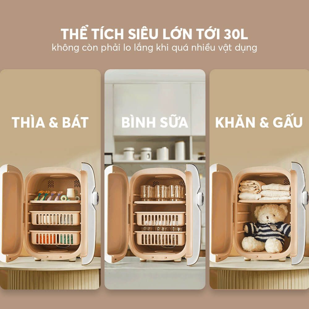 Máy sấy khô và tiệt trùng UV Elmich Babycare USE-8780