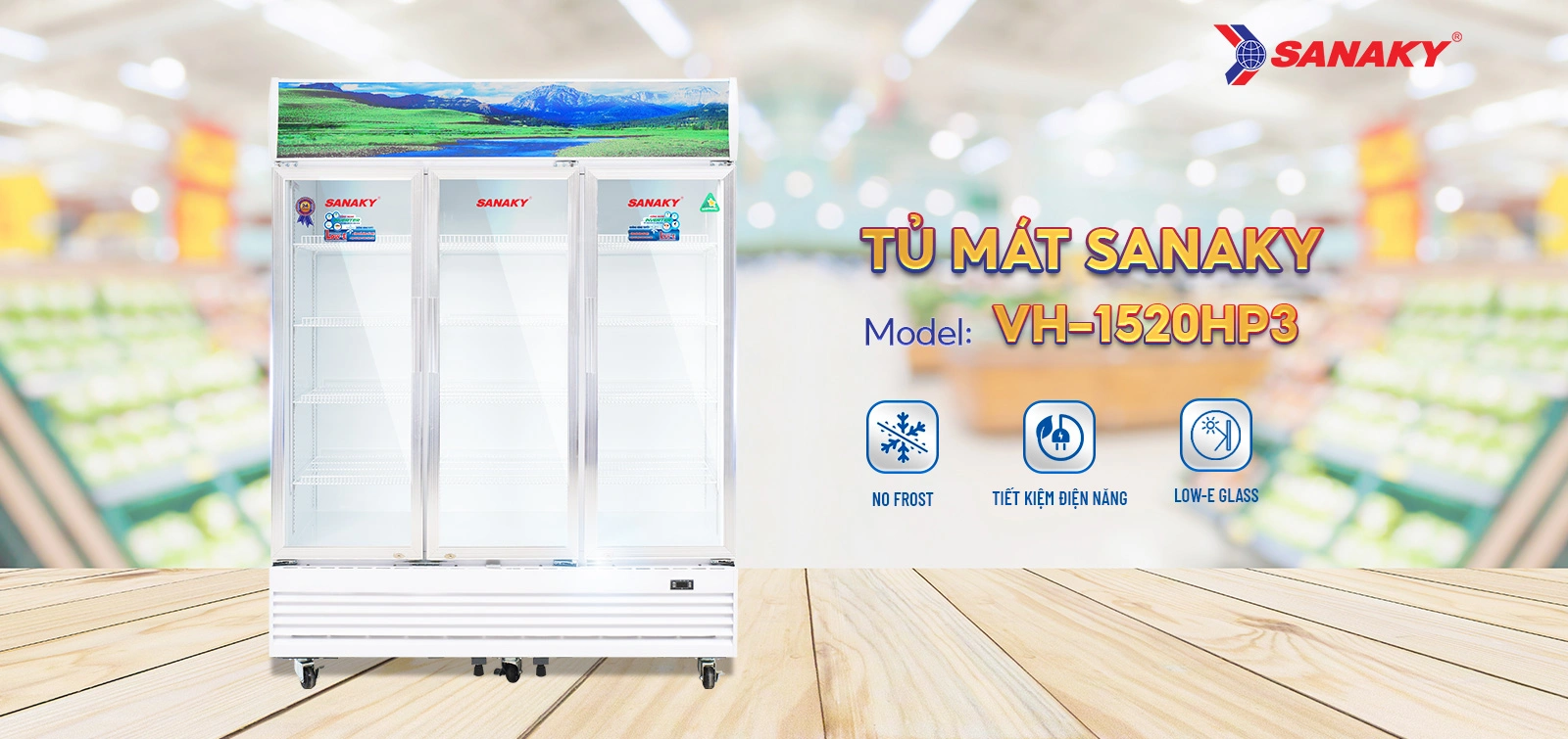 Tủ Mát Sanaky VH-1520HP3