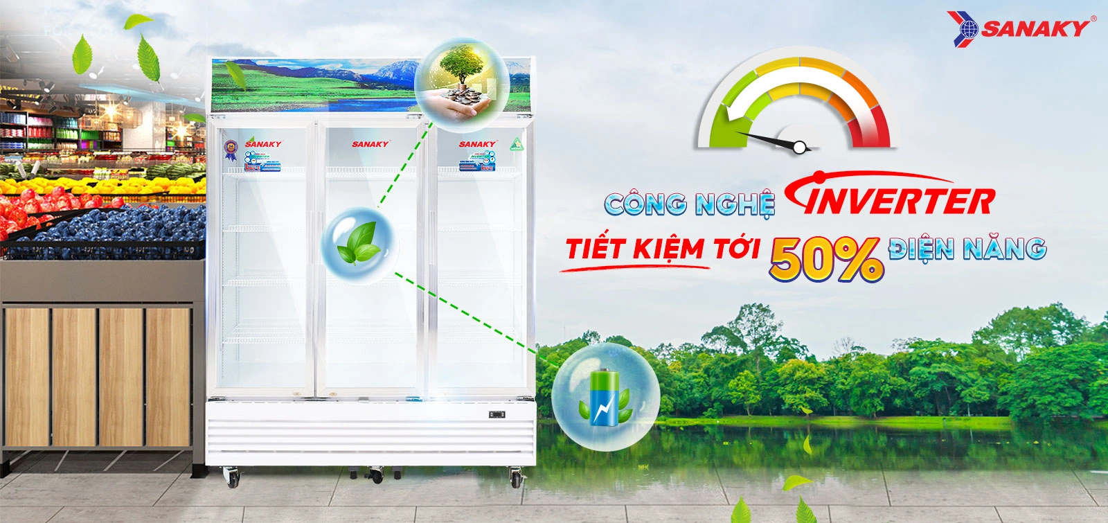 Công nghệ Inverter tiết kiệm tới 50% điện năng
