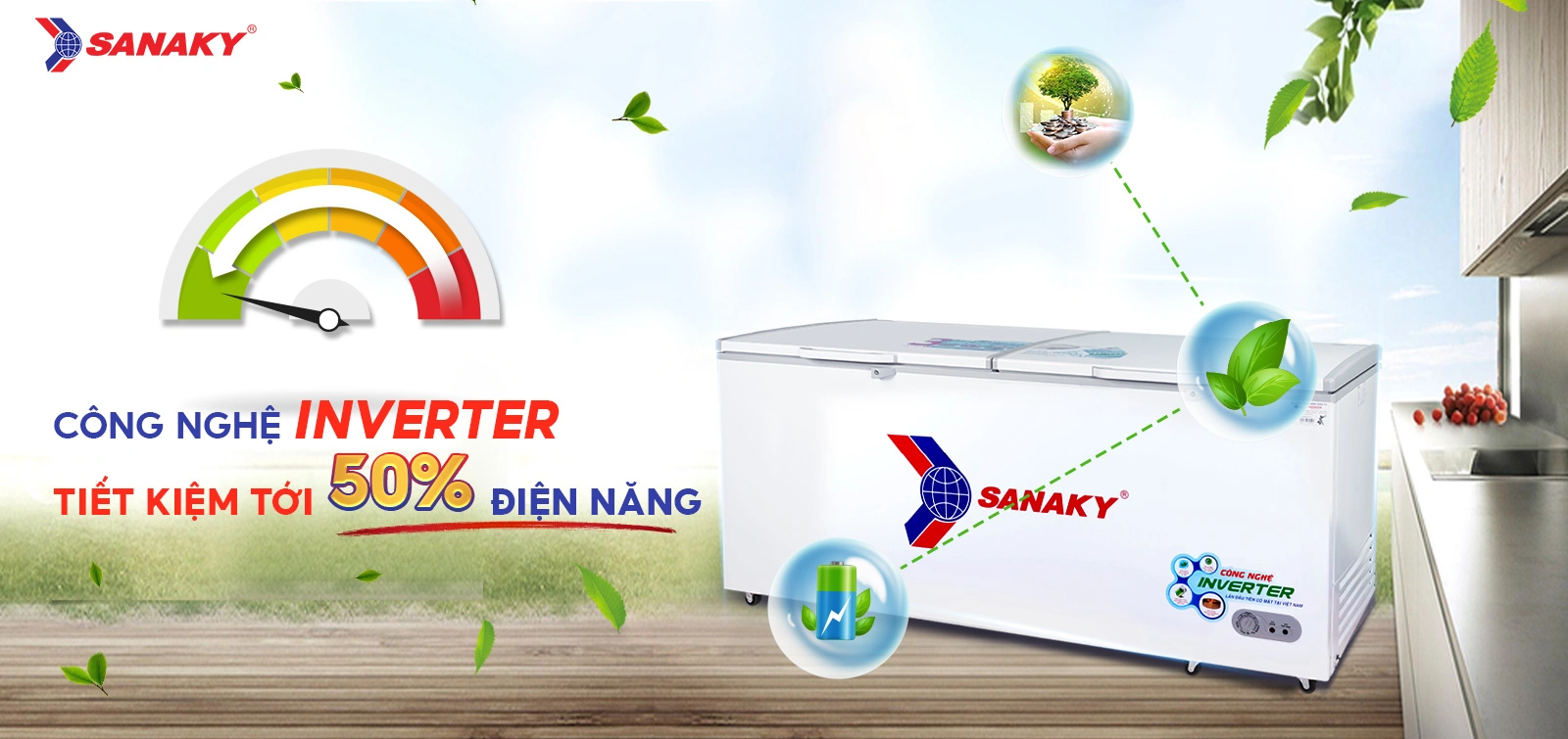 Công nghệ Inverter tiết kiệm tới 50% điện điện năng