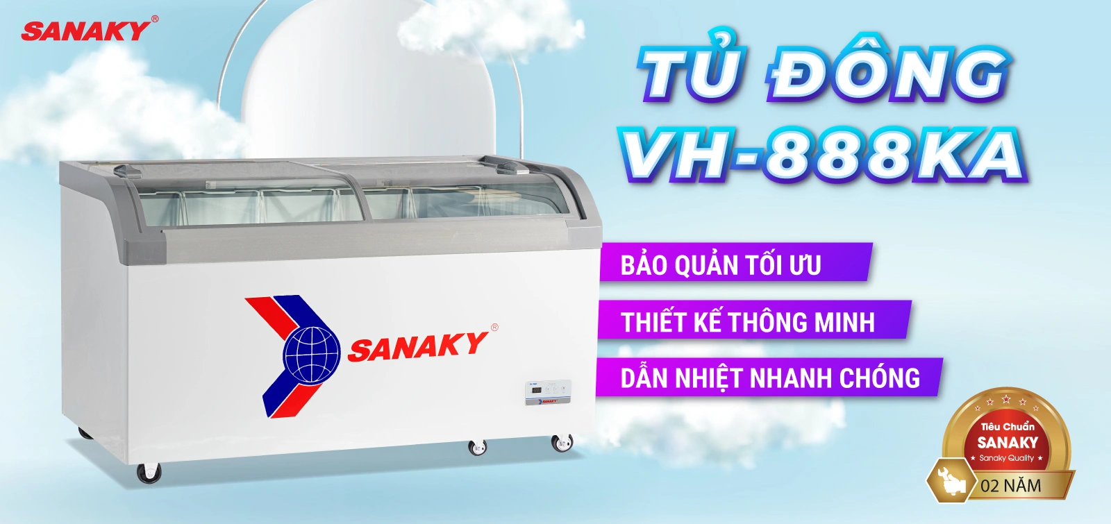 Tủ Đông Sanaky VH-888KA Tủ Đông Sanaky VH-888KA