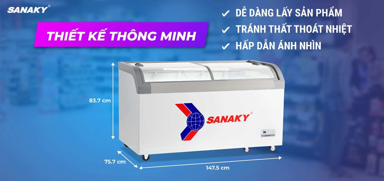 Mặt kính cong giúp trưng bày tối ưu Mặt kính cong giúp trưng bày tối ưu