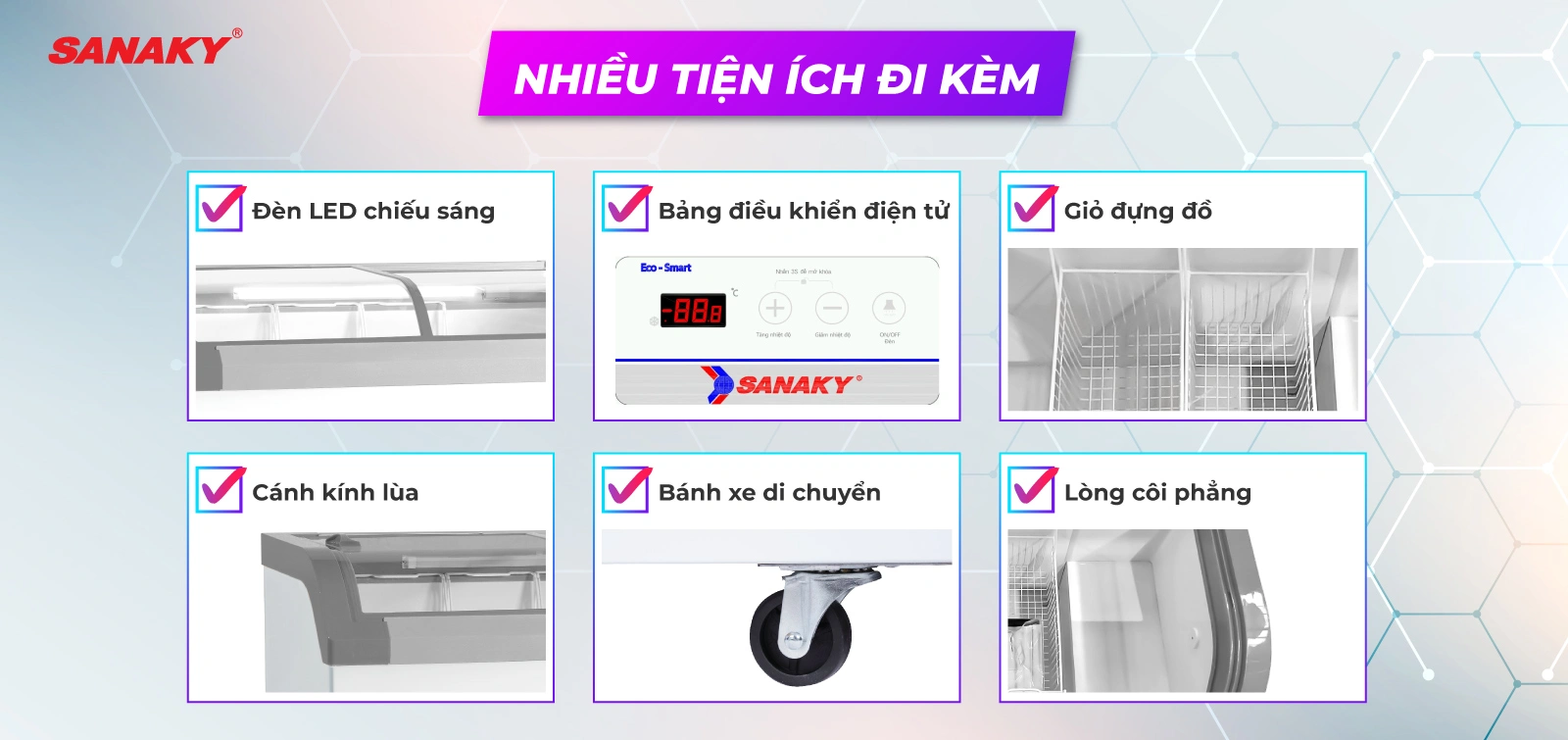 Thiết kế tiện lợi 1 ngăn đông 2 cánh lùa Thiết kế tiện lợi 1 ngăn đông 2 cánh lùa