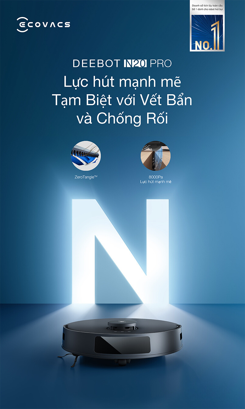 Lực hút mạnh mẽ của N20 Pro 