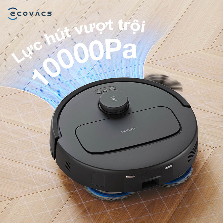 Ecovacs N30 Pro omni có lực hút 10.000 PA