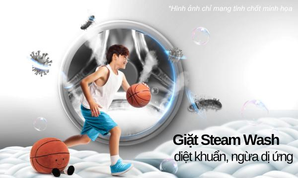 Máy giặt Casper Inverter 10.5 kg WF-105VG5 - Chế độ sấy gió AirDry, tiết kiệm thời gian phơi