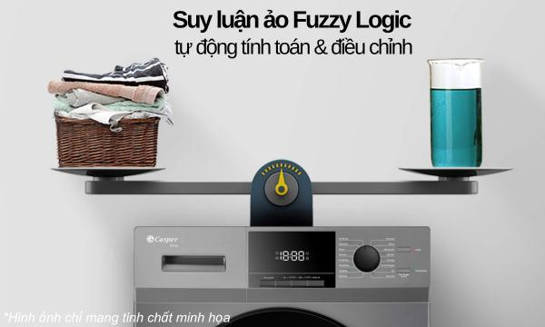 Máy giặt Casper Inverter 10.5 kg WF-105VG5 - Suy luận ảo Fuzzy Logic tùy chỉnh nước và thời gian giặt