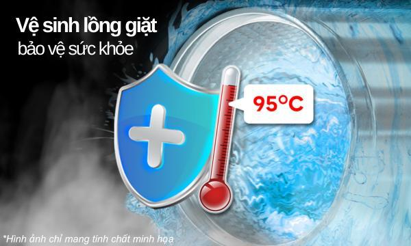 Máy giặt Casper Inverter 10.5 kg WF-105VG5 - Tự làm sạch lồng giặt Auto Clean