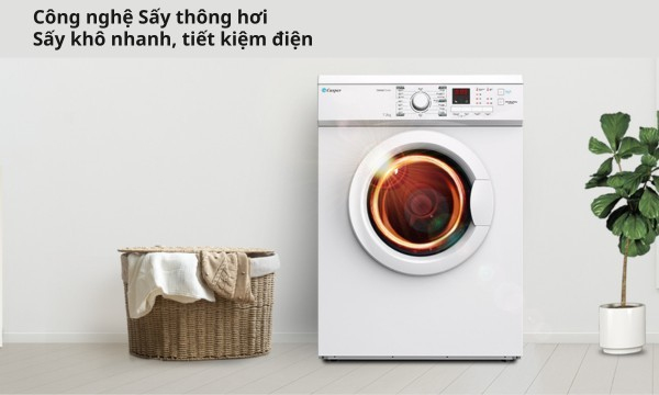 Máy sấy quần áo Casper 7.2 kg TD-72VWD Công nghệ sấy ngưng tụ