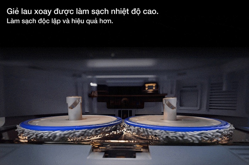 Ecovacs Deebot T50 Omni với giẻ lau xoay giúp làm sạch hiệu quả