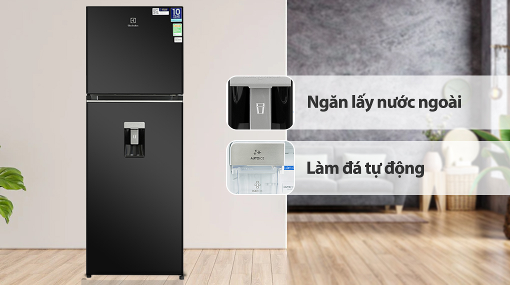 Tủ lạnh Electrolux Inverter 312 Lít ETB3460K-H - Tiện ích