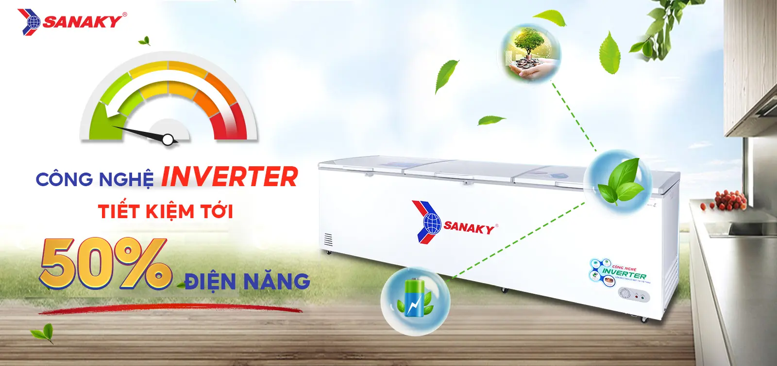 Công nghệ Inverter tiết kiệm tới 50% điện điện năng