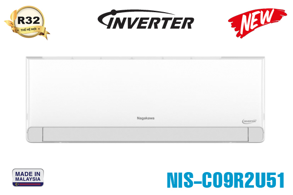 Nagakawa NIS-C09R2U51, Điều hòa Nagakawa 9000BTU 1 chiều inverter