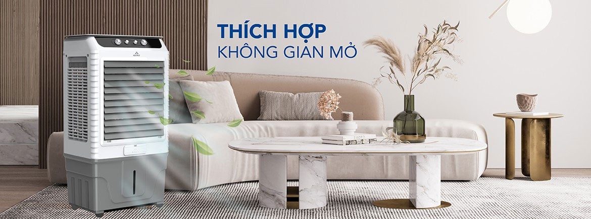 Máy làm mát không khí Hòa Phát HPCF1-062 thích hợp sử dụng cho không gian dưới 50m2