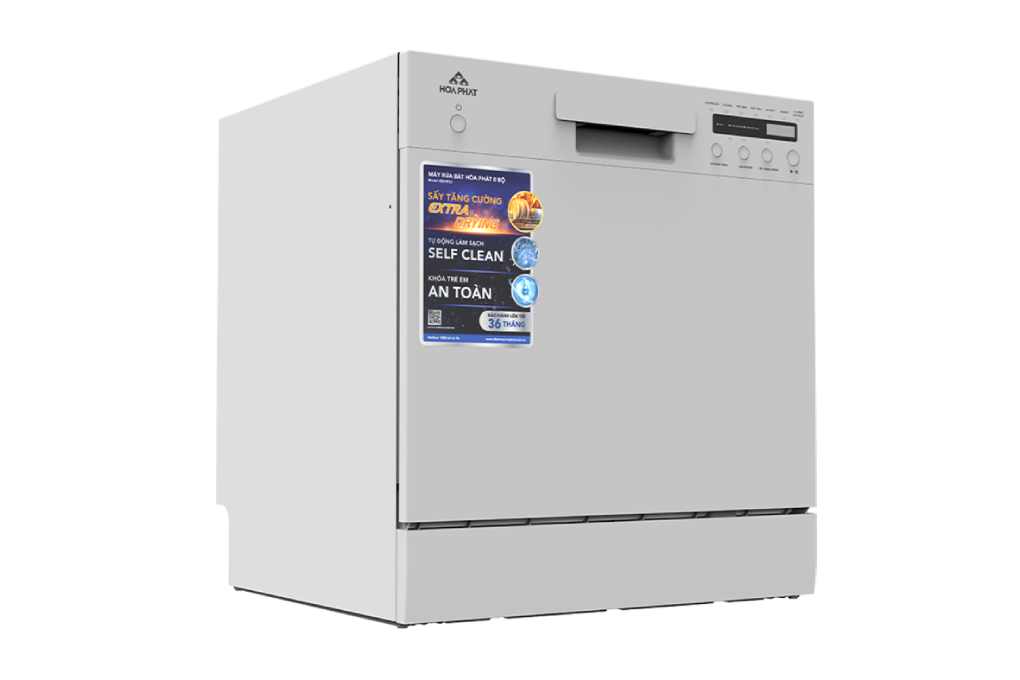  Máy rửa bát Hòa Phát HDS9812 8 bộ - Sức chứa 8 bộ bát đĩa